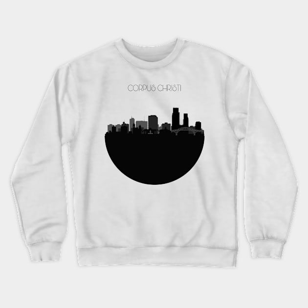 Corpus Christi Skyline Crewneck Sweatshirt by inspirowl